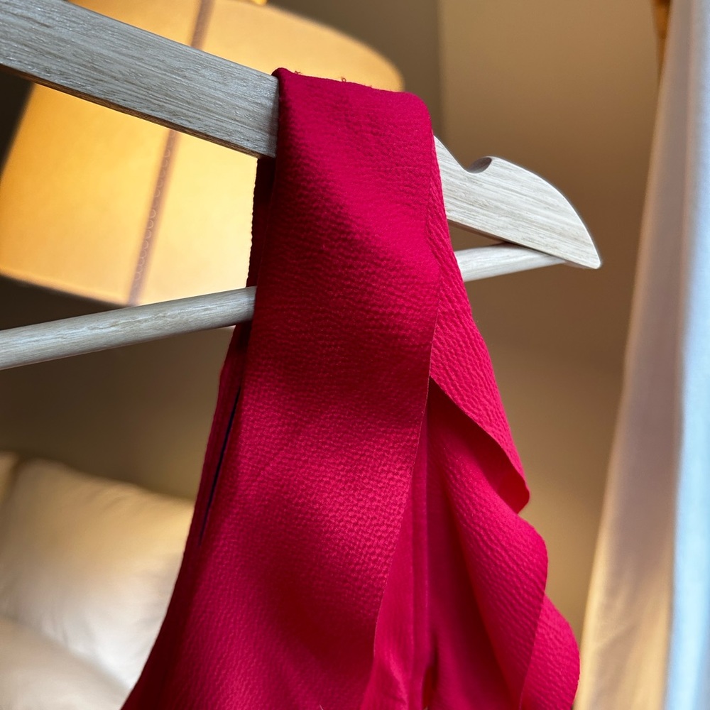 French Connection Fuchsia / Red Drape Cold Should… - image 6